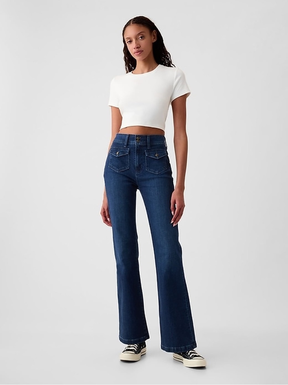 Gap High Rise 70s Flare Jeans